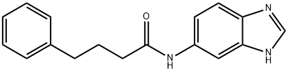 N-(1H-benzimidazol-5-yl)-4-phenylbutanamide 结构式