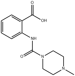 2-[(4-Methyl-piperazine-1-carbonyl)-amino]-benzoic acid 结构式