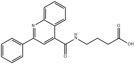 4-{[(2-phenylquinolin-4-yl)carbonyl]amino}butanoic acid 结构式