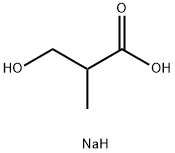 Sodium 3-hydroxy-2-methylpropionate 结构式