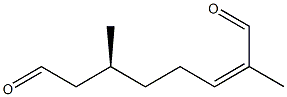 (S,Z)-2,6-dimethyloct-2-enedial 结构式