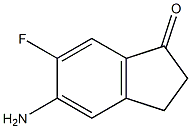 5-Amino-6-fluoro-indan-1-one 结构式