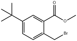 2-溴甲基-5-叔丁基苯甲酸甲酯 结构式