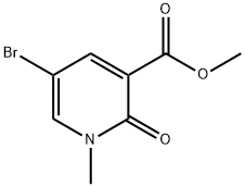 methyl 5-bromo-1-methyl-2-oxo-1,2-dihydropyridine-3-carboxylate 结构式