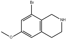 8-溴-6-甲氧基-1,2,3,4-四氢异喹啉 结构式