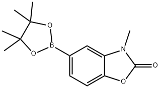 3-METHYL-5-(4,4,5,5-TETRAMETHYL-1,3,2-DIOXABOROLAN-2-YL)-2(3H)-BENZOXAZOLONE 结构式