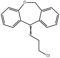 (E)-11-(3-chloropropylidene)-6,11-dihydrodibenzo[b,e]oxepine 结构式