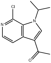 1-(7-氯-1-异丙基-1H-吡咯并[2,3-C]吡啶-3-基)乙-1-酮 结构式