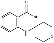 2,3,5,6-四氢螺并[4H-吡喃-4,2′(1′H)-喹唑啉]-4′(3′H)-酮 结构式