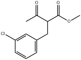 methyl 2-(3-chlorobenzyl)-3-oxobutanoate 结构式