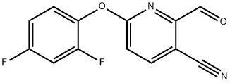 6-(2,4-Difluorophenoxy)-2-formylnicotinonitrile 结构式