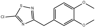 5-Chloro-3-[(3,4-dimethoxyphenyl)methyl]-1,2,4-thiadiazole 结构式