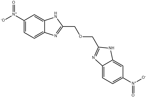 6-NITRO-2-[(6-NITRO-1H-BENZIMIDAZOL-2-YL)METHOXYMETHYL]-1H-BENZIMIDAZOLE HYDROCHLORIDE 结构式