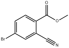 4-溴-2-氰基苯甲酸甲酯 结构式