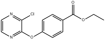 ethyl 4-(3-chloropyrazin-2-yloxy)benzoate 结构式