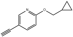 2-(环丙基甲氧基)-5-乙炔基吡啶 结构式