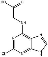 (2-Chloro-9H-purin-6-ylamino)-acetic acid 结构式