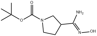1-BOC-3-(N-羟基甲眯基)吡咯烷 结构式