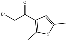 2-溴-1-(2,5-二甲基噻吩-3-基)乙烷-1-酮 结构式
