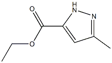 3-甲基-1H-吡唑-5-羧酸乙酯 结构式
