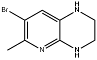 7-溴-6-甲基-1,2,3,4-四氢吡啶并[2,3-B]吡嗪 结构式