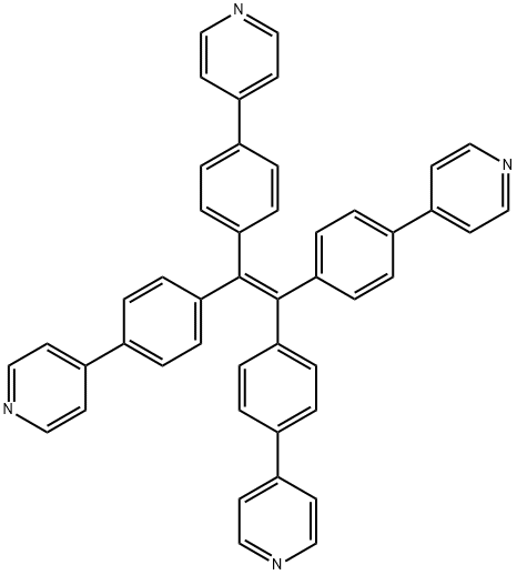 四(4-吡啶联苯基)乙烯 结构式