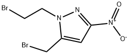 1H-Pyrazole, 1-(2-bromoethyl)-5-(bromomethyl)-3-nitro- 结构式