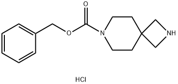 7-CBZ-2,7-二氮杂螺[3.5]壬烷盐酸盐 结构式