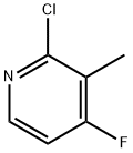 2-氯-3-甲基-4-氟吡啶 结构式