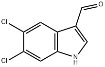 5,6-DICHLOROINDOLE-3-CARBOXALDEHYDE 结构式