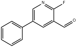2-氟-5-苯基烟醛 结构式