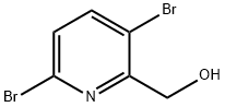 (3,6-二溴吡啶-2-基)甲醇 结构式