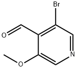 3-溴-5-甲氧基-4-吡啶甲醛 结构式