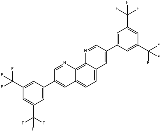 3,8-双[{3,5-双(三氟甲基)}苯基]-1,10-邻菲罗啉 结构式