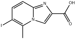 6-Iodo-5-methyl-imidazo[1,2-a]pyridine-2-carboxylic acid 结构式