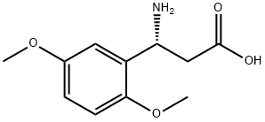 (3R)-3-AMINO-3-(2,5-DIMETHOXYPHENYL)PROPANOIC ACID 结构式