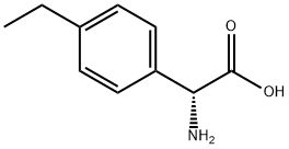 (R)-2-氨基-2-(4-乙基苯基)乙酸 结构式