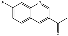 1-(7-BROMOQUINOLIN-3-YL)ETHANONE 结构式