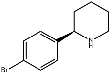 (R)-2-(4-溴苯基)哌啶 结构式