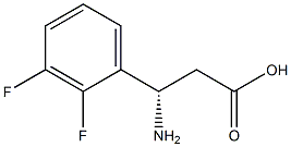 (3S)-3-AMINO-3-(2,3-DIFLUOROPHENYL)PROPANOIC ACID 结构式