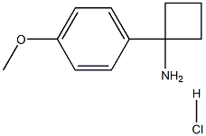 1-(4-甲氧基苯基)环丁烷胺 结构式