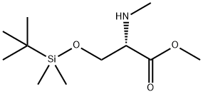 (S)-N-甲基-O-叔丁基二甲基丝氨酸甲酯 结构式