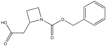 1-Cbz-2-Azetidineacetic acid 结构式