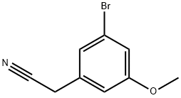 2-(3-bromo-5-methoxyphenyl)acetonitrile 结构式