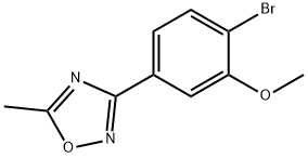 3-(4-bromo-3-methoxyphenyl)-5-methyl-1,2,4-oxadiazole 结构式