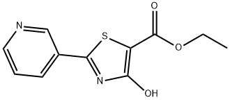 4-羟基-2-(吡啶-3-基)噻唑-5-甲酸乙酯 结构式