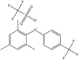 (4-三氟甲基苯基)(2,4,6-三甲基苯基)三氟甲磺酸碘鎓 结构式