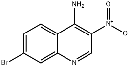 7-BROMO-3-NITROQUINOLIN-4-AMINE 结构式