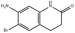 7-氨基-6-溴-1,2,3,4-四氢喹啉-2-酮 结构式