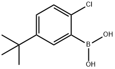 (5-(叔丁基)-2-氯苯基)硼酸 结构式